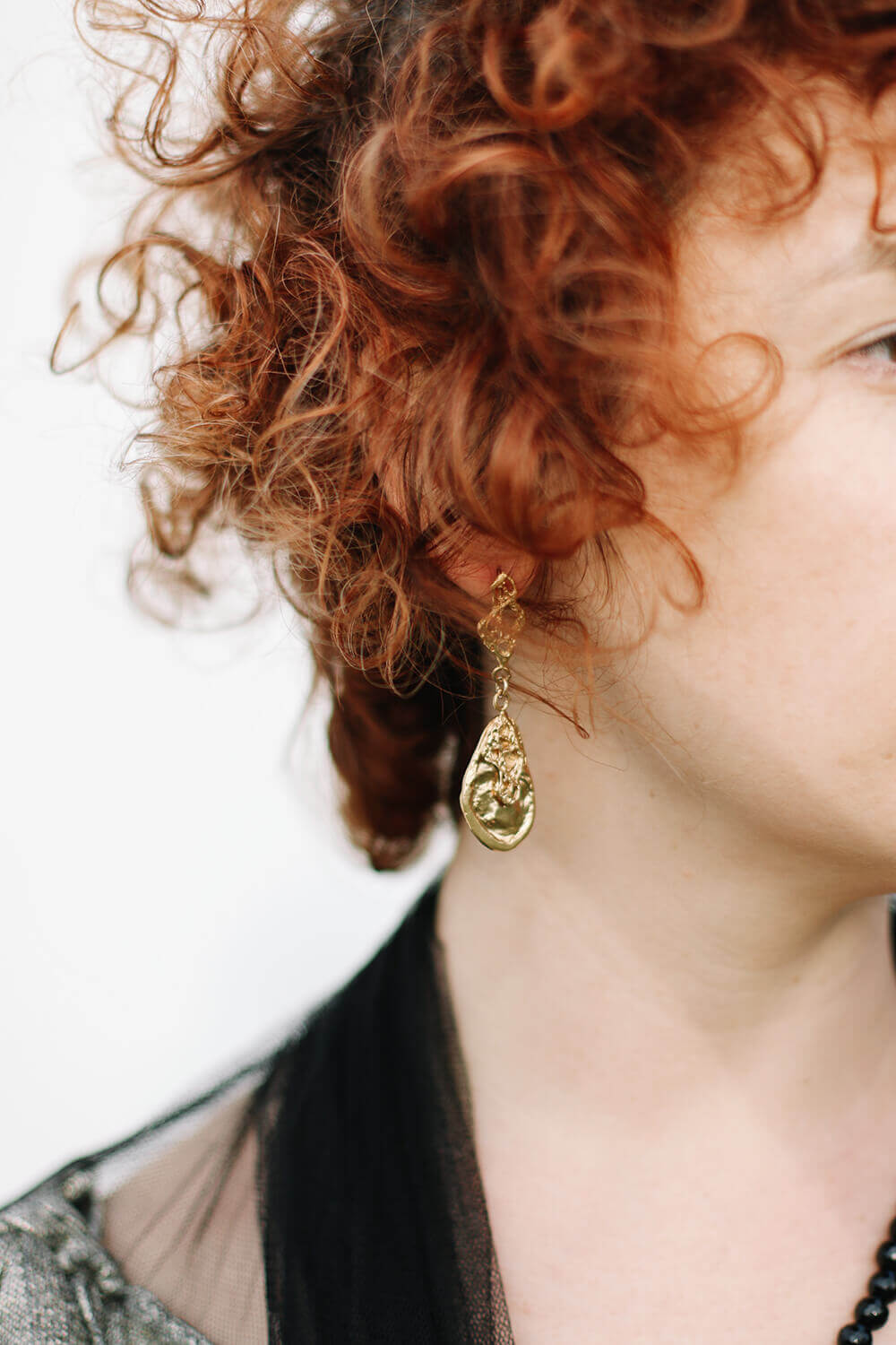 עגיל מצופה זהב עגיל זהב